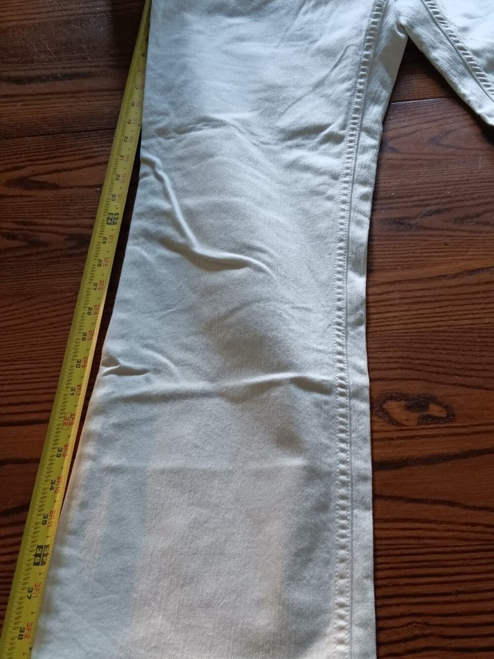 LL Bean Womens White Jeans Size 8 Reg